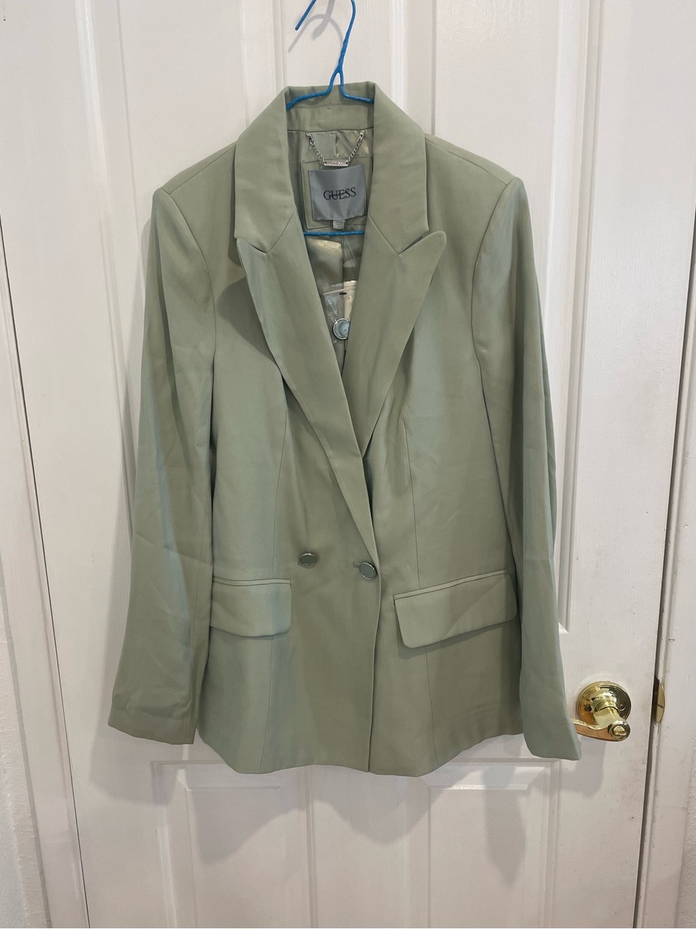 Nwt Guess Sage Green Iridescent Blazer XS